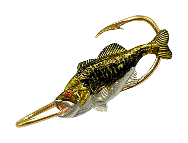 Hookits Smallmouth Bass Fishing Hook Hat Pin Clip Bass Pro Shops